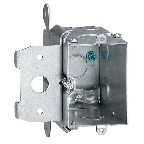 adjustable metal electrical box|single gang adjustable outlet box.